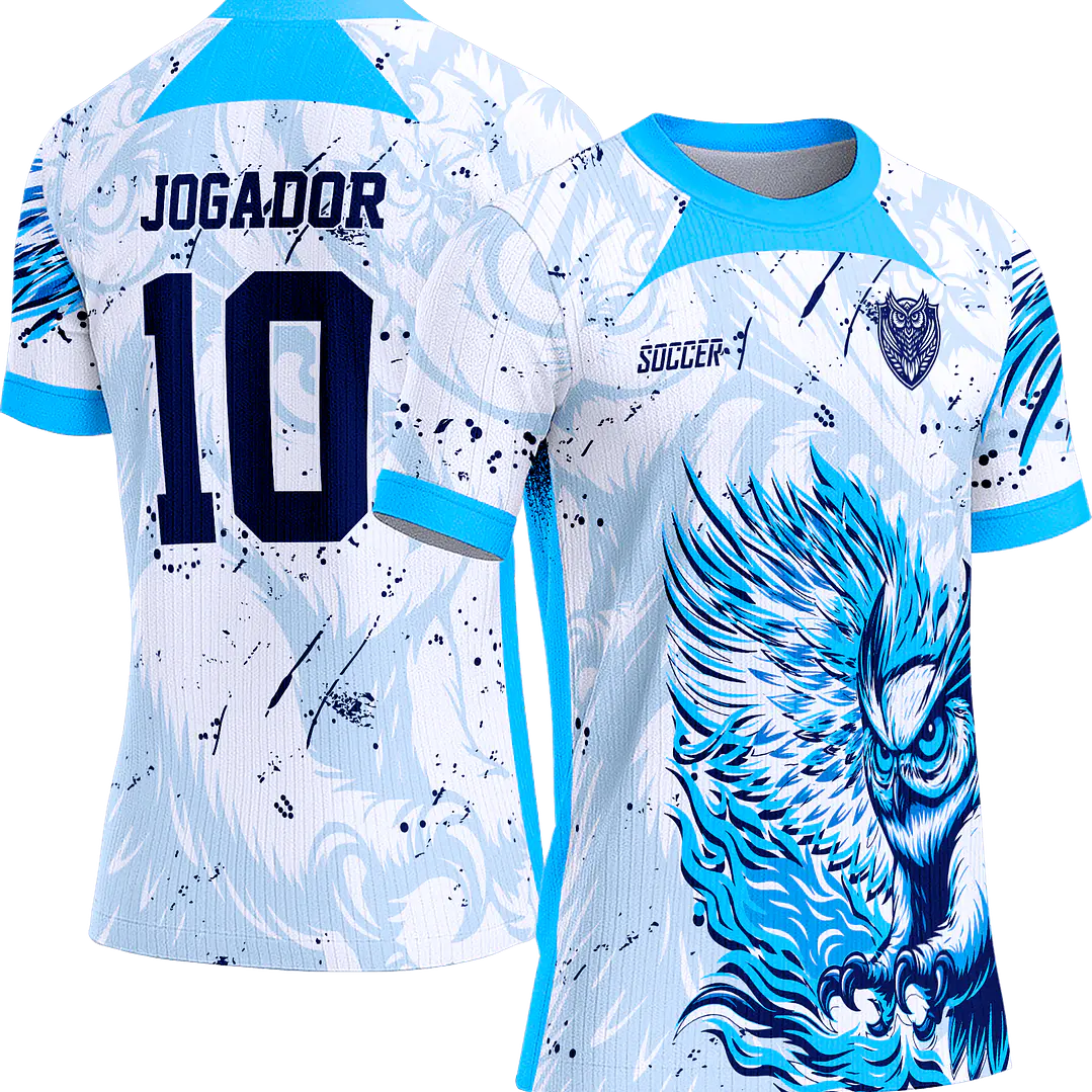 Arte Vetor Camisa Interclasse 811 Coruja Azul 1