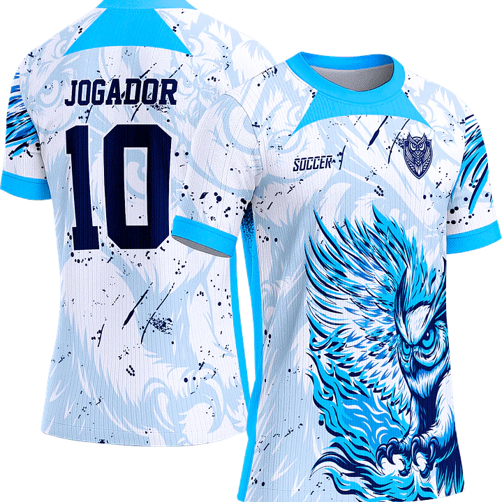 Arte Vetor Camisa Interclasse 811 Coruja Azul 1