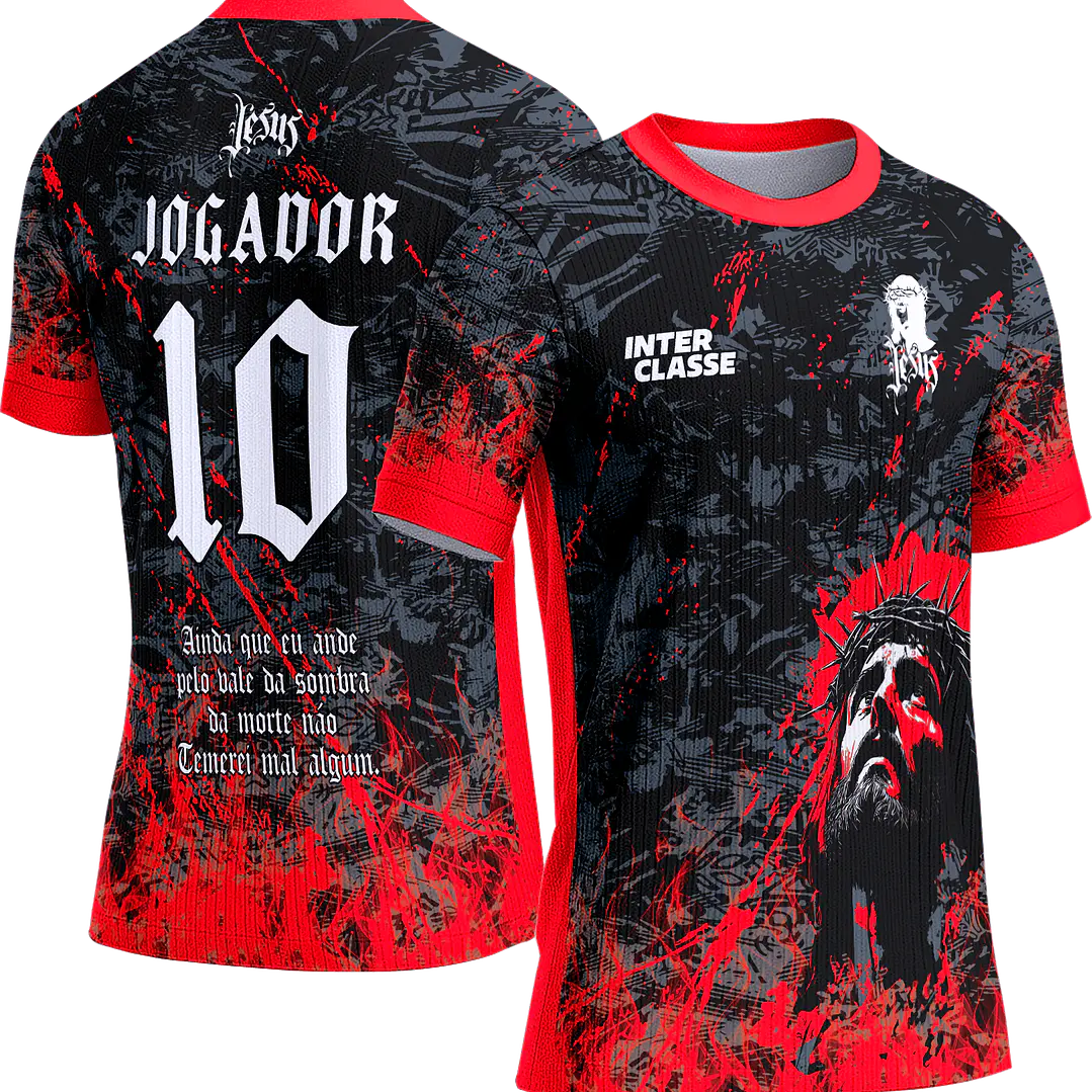 Arte Vetor Camisa Interclasse 815 Cristo Vermelho 1