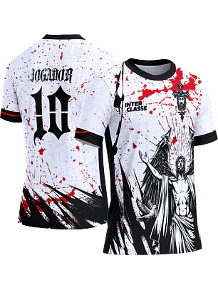 Arte Vetor Camisa Interclasse 816 Cristo Branca