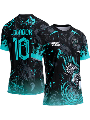Arte Vetor Camisa Interclasse 818 Fenix Turquesa