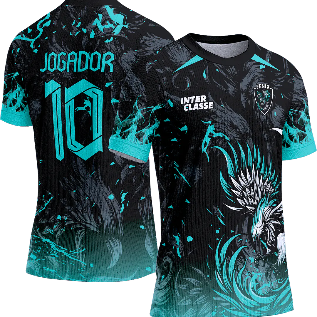 Arte Vetor Camisa Interclasse 818 Fenix Turquesa 1