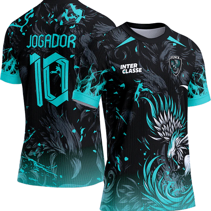 Arte Vetor Camisa Interclasse 818 Fenix Turquesa 1