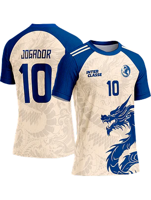 Arte Vetor Camisa Interclasse 820 Dragão Azul