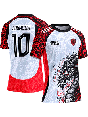 Arte Vetor Camisa Interclasse 823 Dragão Vermelho