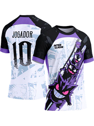 Arte Vetor Camisa Interclasse 842 Gengar Pokemon