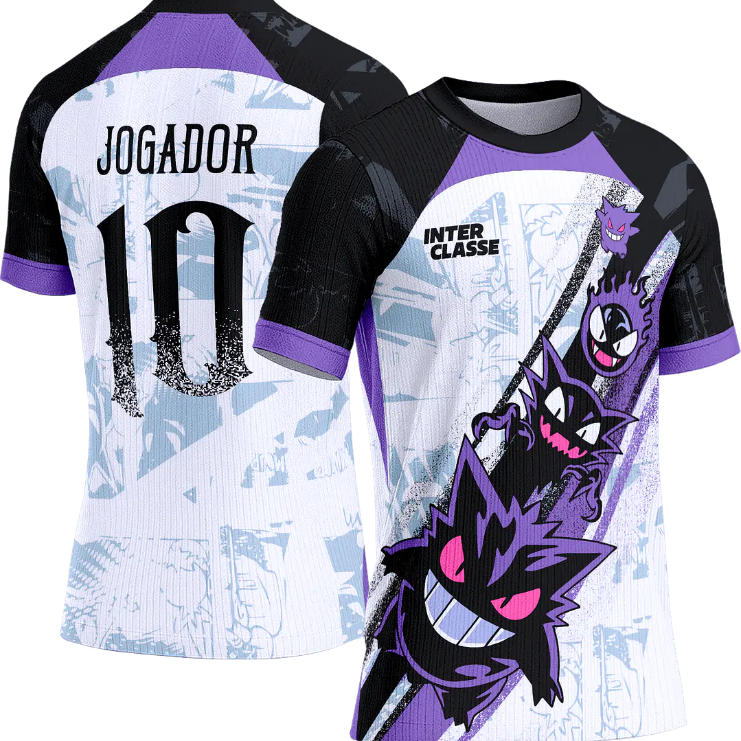 Arte Vetor Camisa Interclasse 842 Gengar Pokemon 1