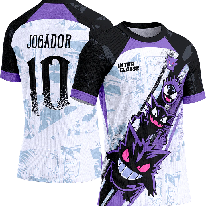 Arte Vetor Camisa Interclasse 842 Gengar Pokemon 1