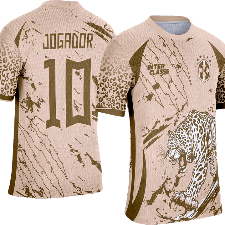 Arte Vetor Camisa Interclasse 854 Onça 1