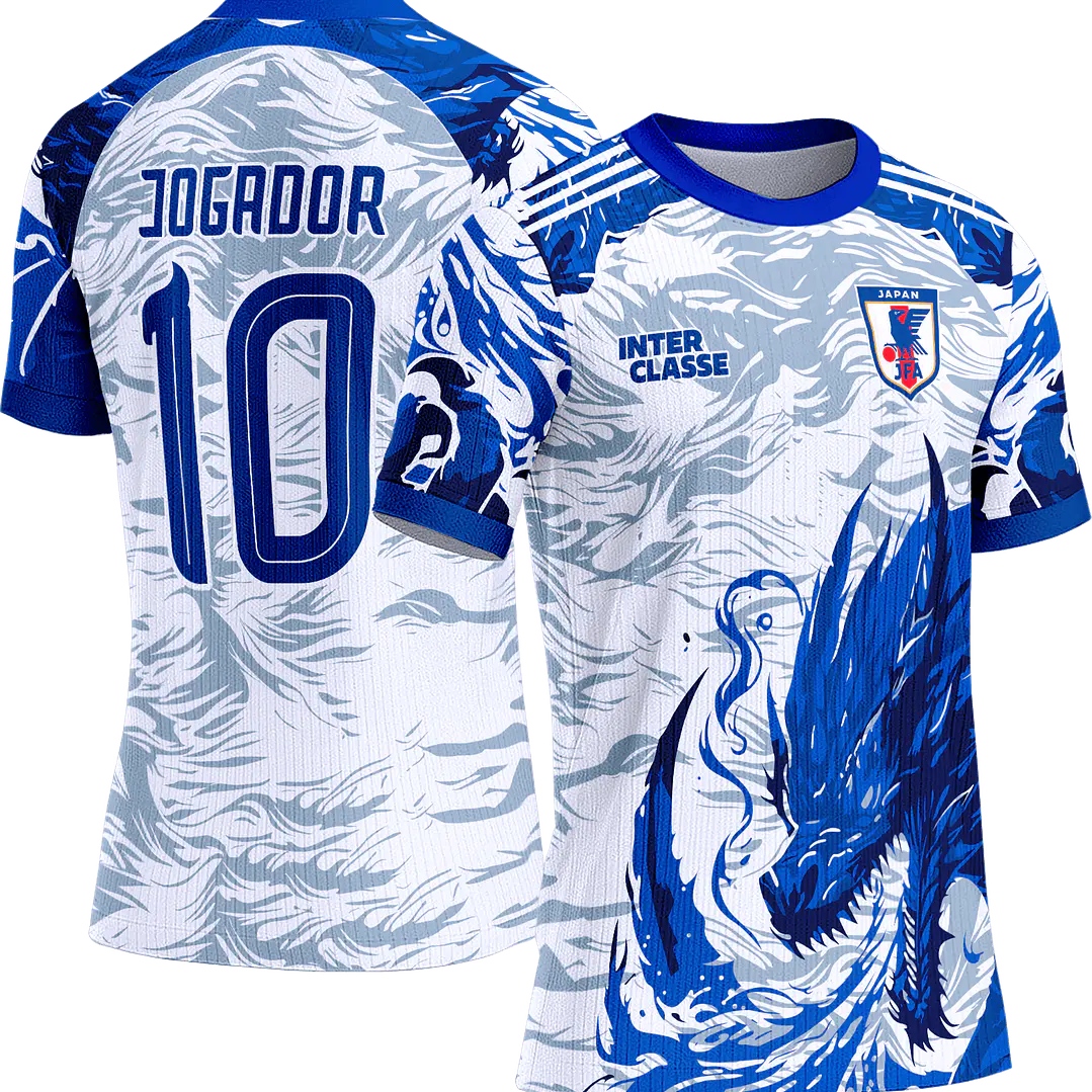 Arte Vetor Camisa Interclasse 859 Japão Dragão 1