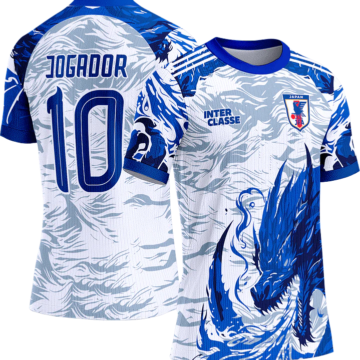 Arte Vetor Camisa Interclasse 859 Japão Dragão 1
