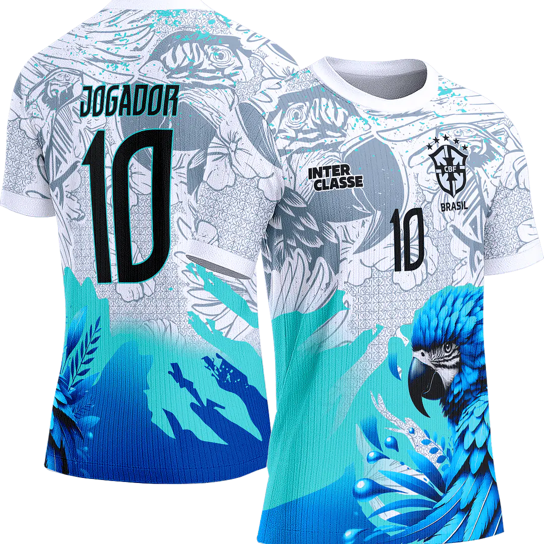 Arte Vetor Camisa Interclasse 862 Papagaio Azul 1