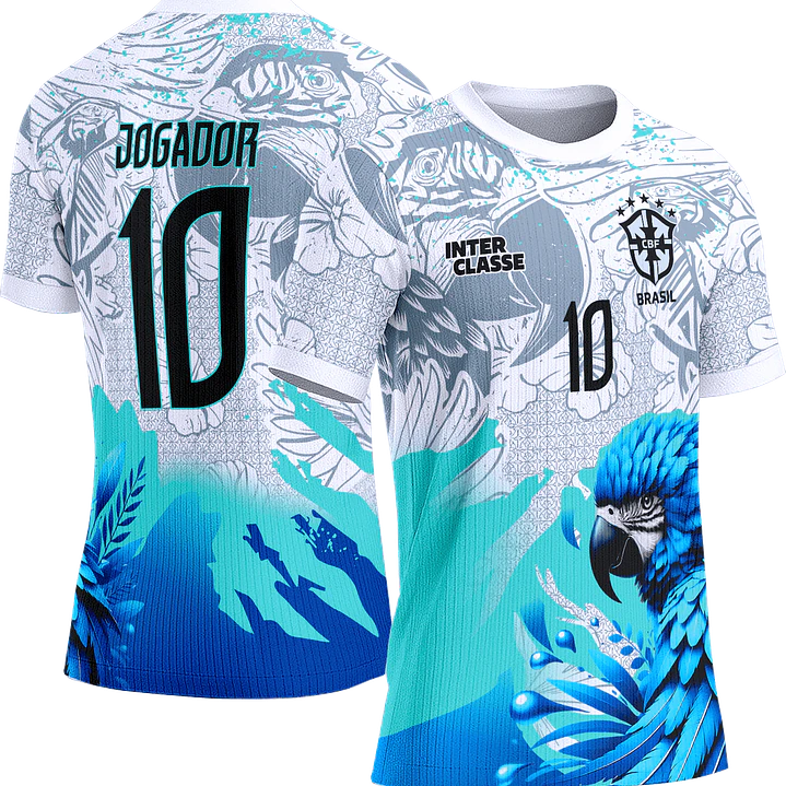 Arte Vetor Camisa Interclasse 862 Papagaio Azul 1
