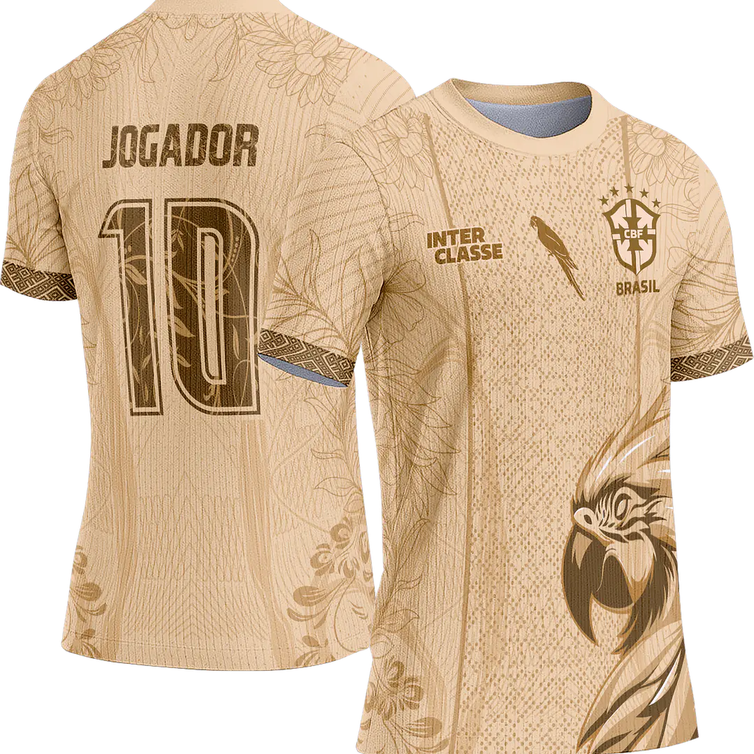 Arte Vetor Camisa Interclasse 863 Arara Bege 1