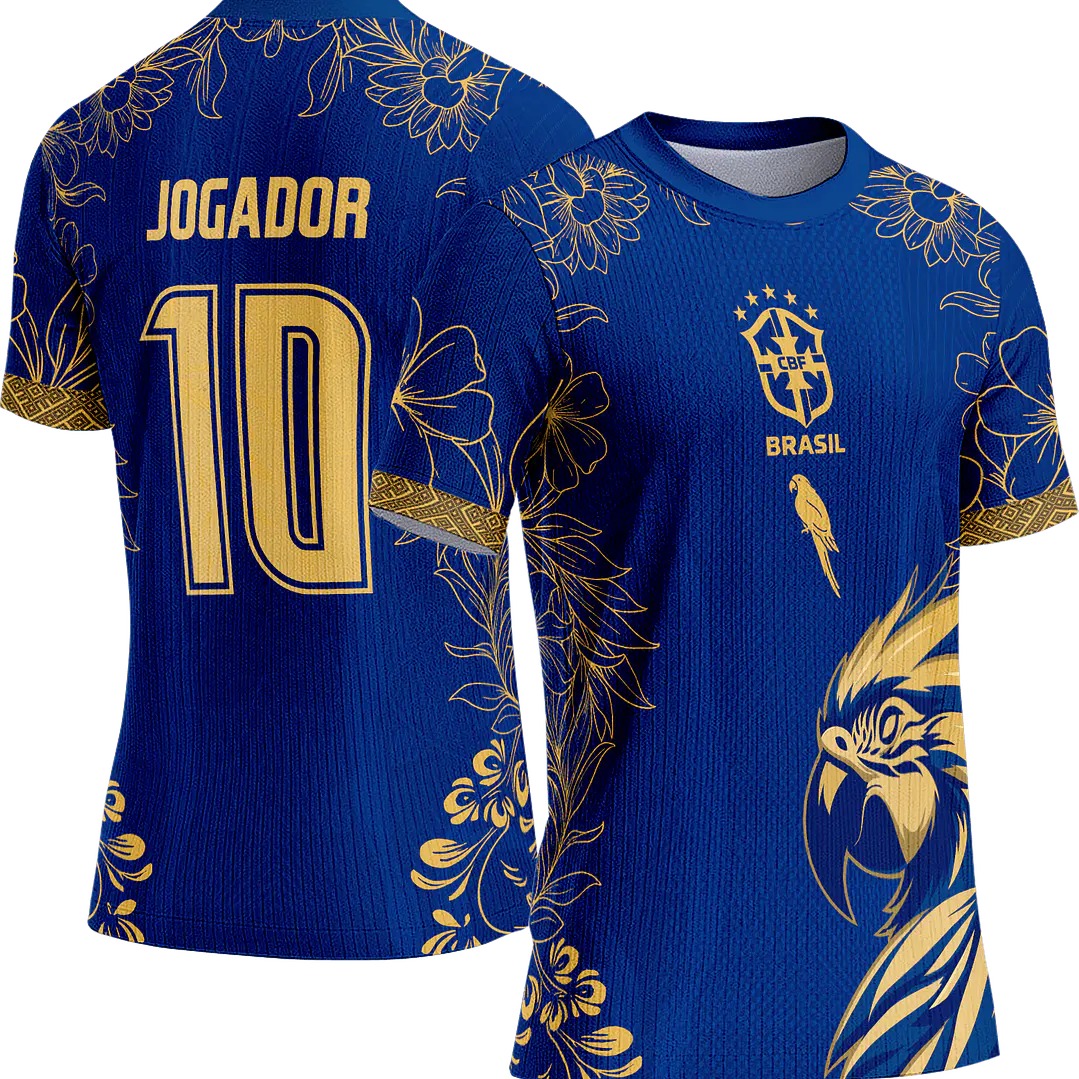 Arte Vetor Camisa Interclasse 864 Arara Azul 1