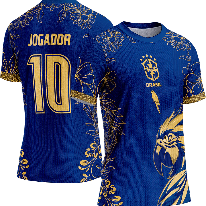 Arte Vetor Camisa Interclasse 864 Arara Azul 1