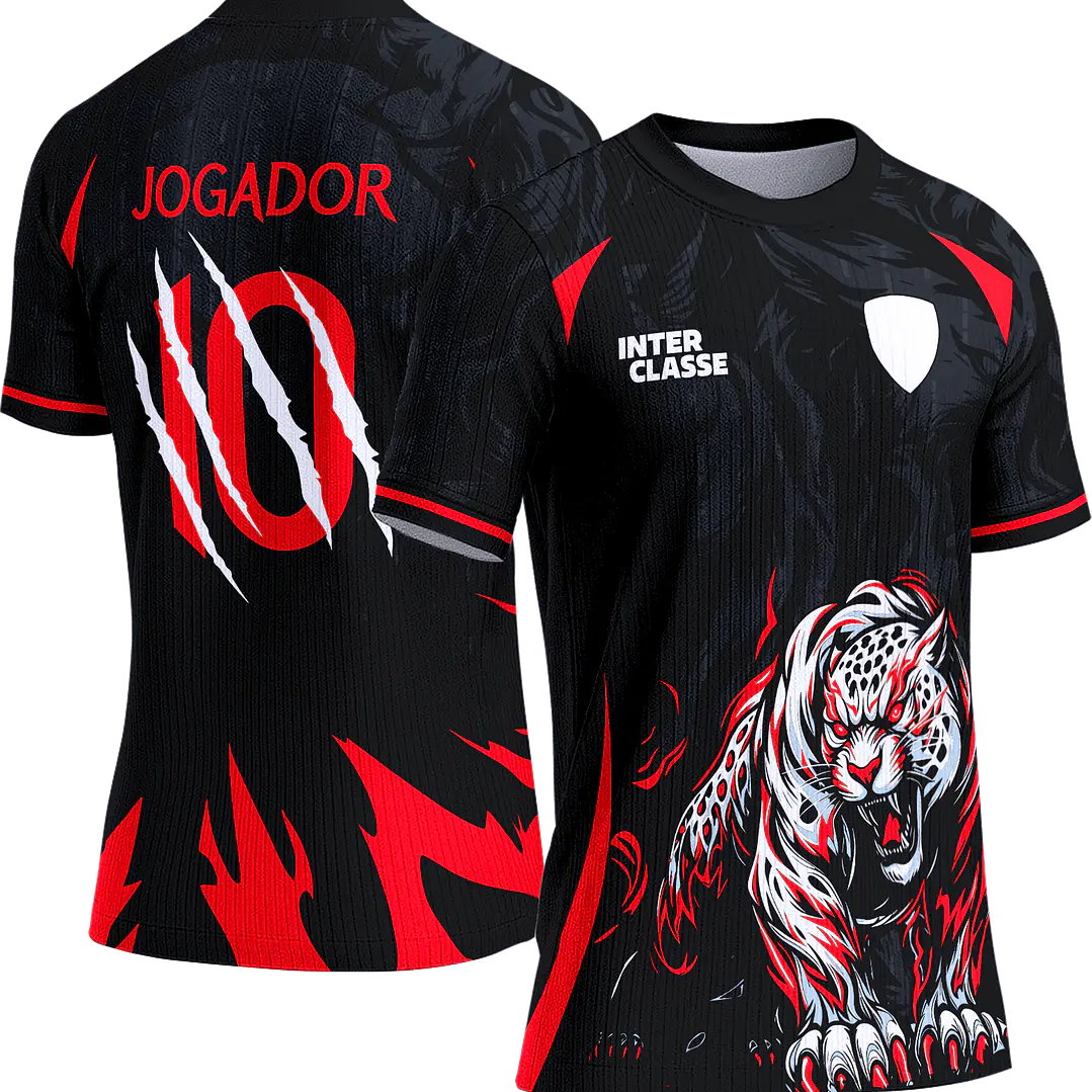 Arte Vetor Camisa Interclasse 878 Onça 1