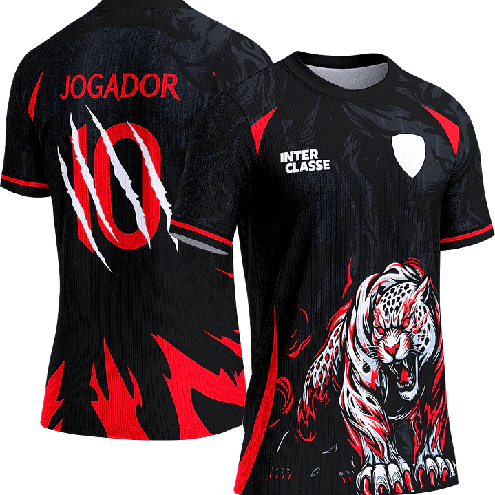 Arte Vetor Camisa Interclasse 878 Onça 1