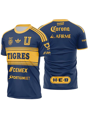 Arte Vetor Camisa Tigres UANL Away 2026-2027