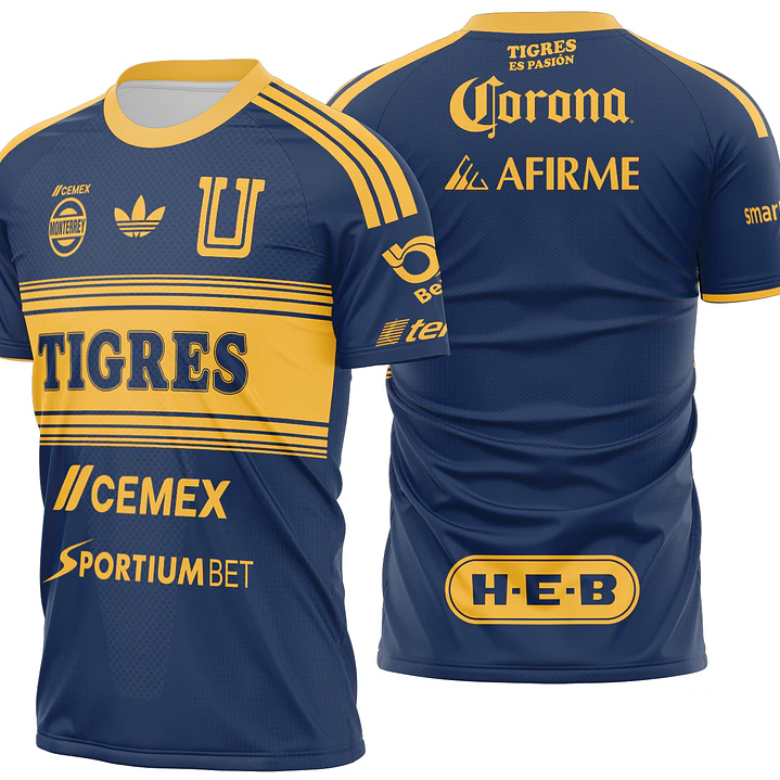 Arte Vetor Camisa Tigres UANL Away 2026-2027 1