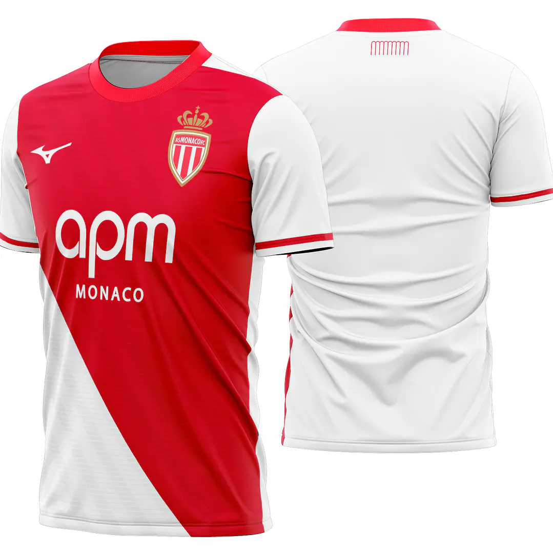 Arte Vetor Camisa As Monaco Home 2026-2027 1