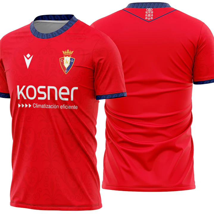 Arte Vetor Camisa CA Osasuna Home 2026-2027 1