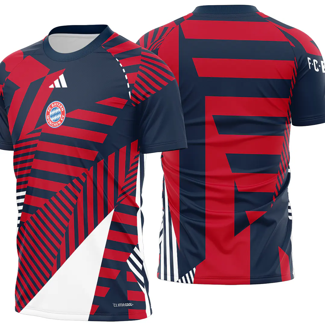 Arte Vetor Camisa Bayern München Pre-jogo 2026-2027 1