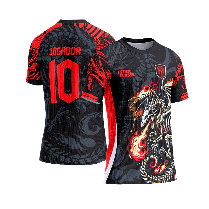 Arte Vetor Camisa Interclasse INT0914 Esqueleto 1