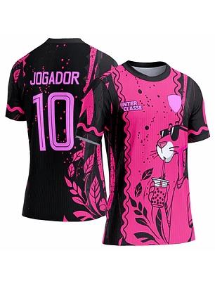 Arte Vetor Camisa Interclasse 0962 Pantera Cor de Rosa