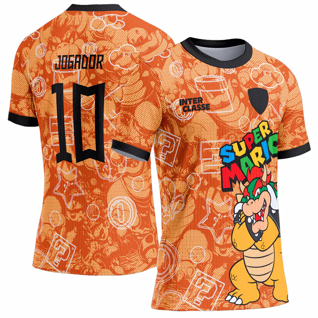 Arte Vetor Camisa Interclasse 0977 Bowser Super Mario 1