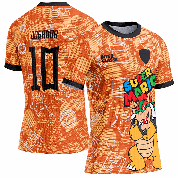 Arte Vetor Camisa Interclasse 0977 Bowser Super Mario 1