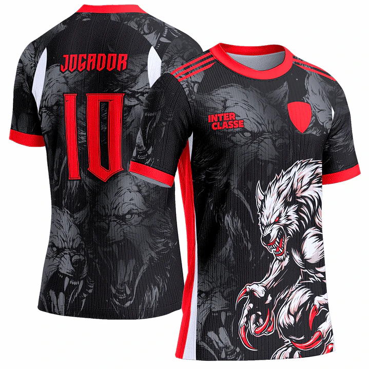 Arte Vetor Camisa Interclasse 0981 Lobisomem 1
