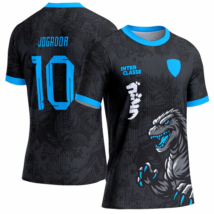 Arte Vetor Camisa Interclasse 0983 Godzilla 1