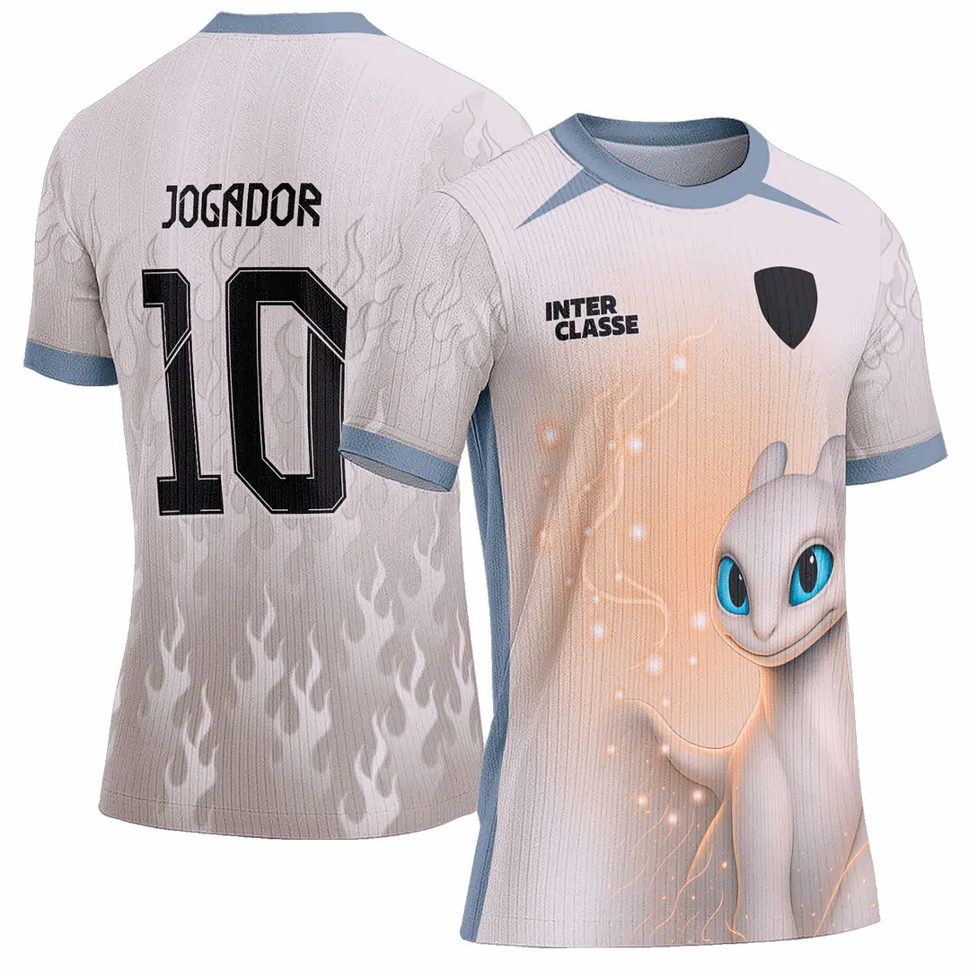 Arte Vetor Camisa Interclasse 0995 Dragão Fúria da Luz 1