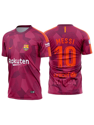 Arte Vetor Camisa Barcelona 2017-18 third