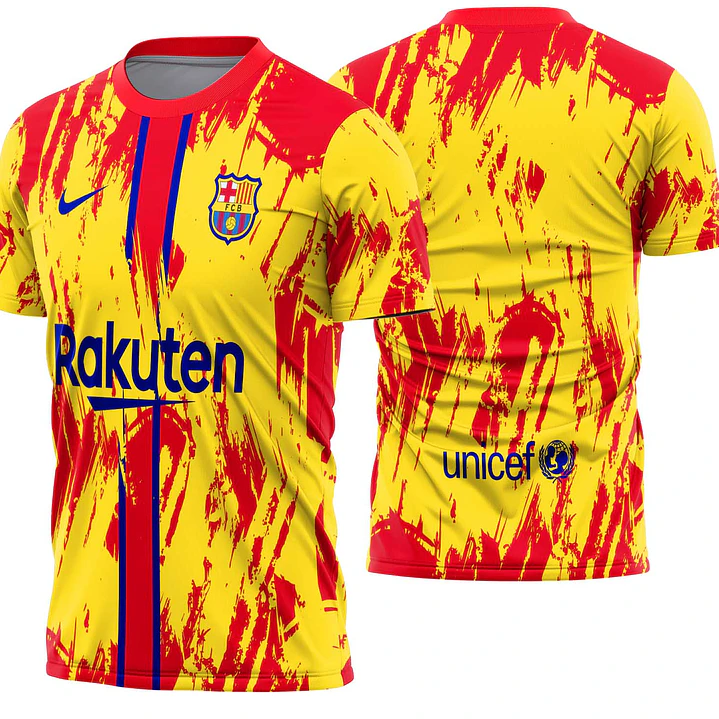 Arte Vetor Camisa Barcelona Personalizada 1