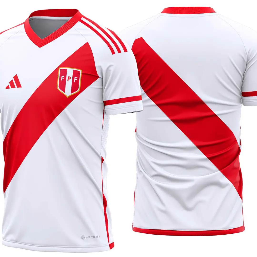 Arte Vetor Camisa Peru Local 2023 1
