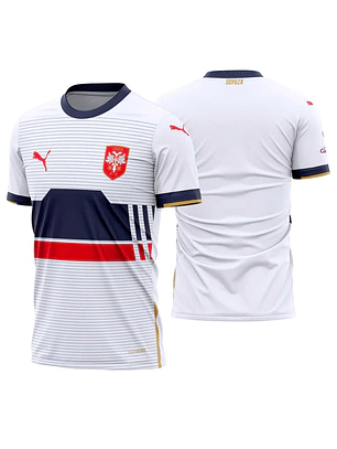 Arte Vetor Camisa Sérvia Personalizada 2022