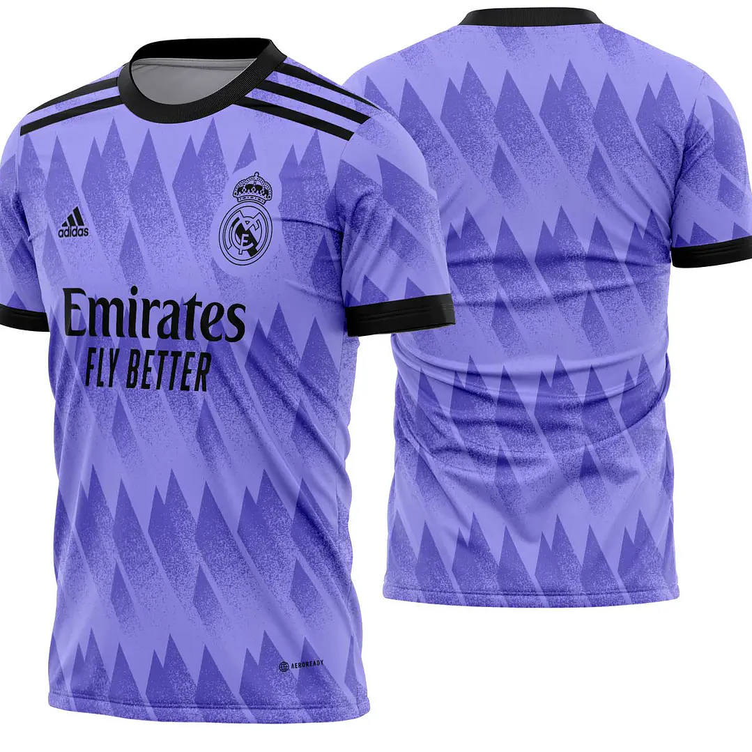 Arte Vetor Camisa Real Madrid visita 2022-2023 1