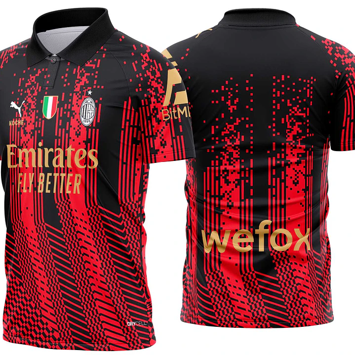 Arte Vetor Camisa Ac Milan 2023 Especial 1