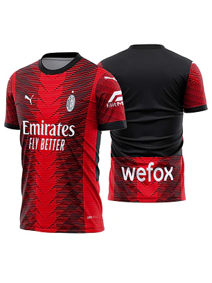 Arte Vetor Camisa AC Milan Local 2023-2024