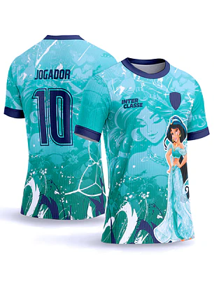 Arte Vetor Camisa Interclasse 1014 Disney Princesa Jasmine