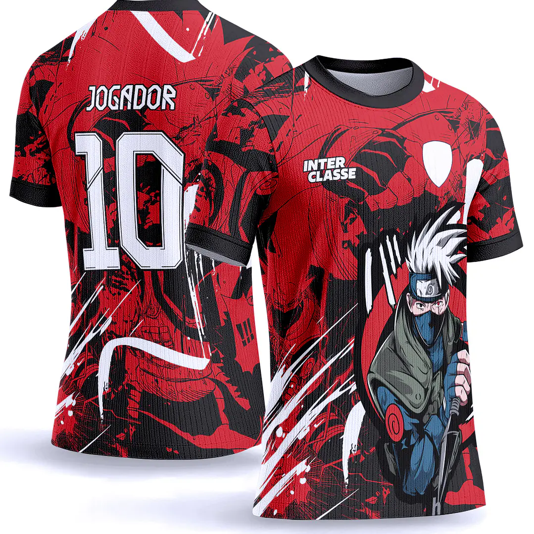 Arte Vetor Camisa Interclasse 1015 Naruto Kakashi Hatake 1