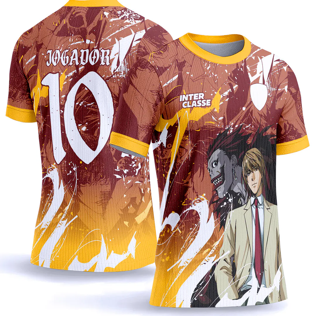 Arte Vetor Camisa Interclasse 1020 Death Note Light Yagami 1