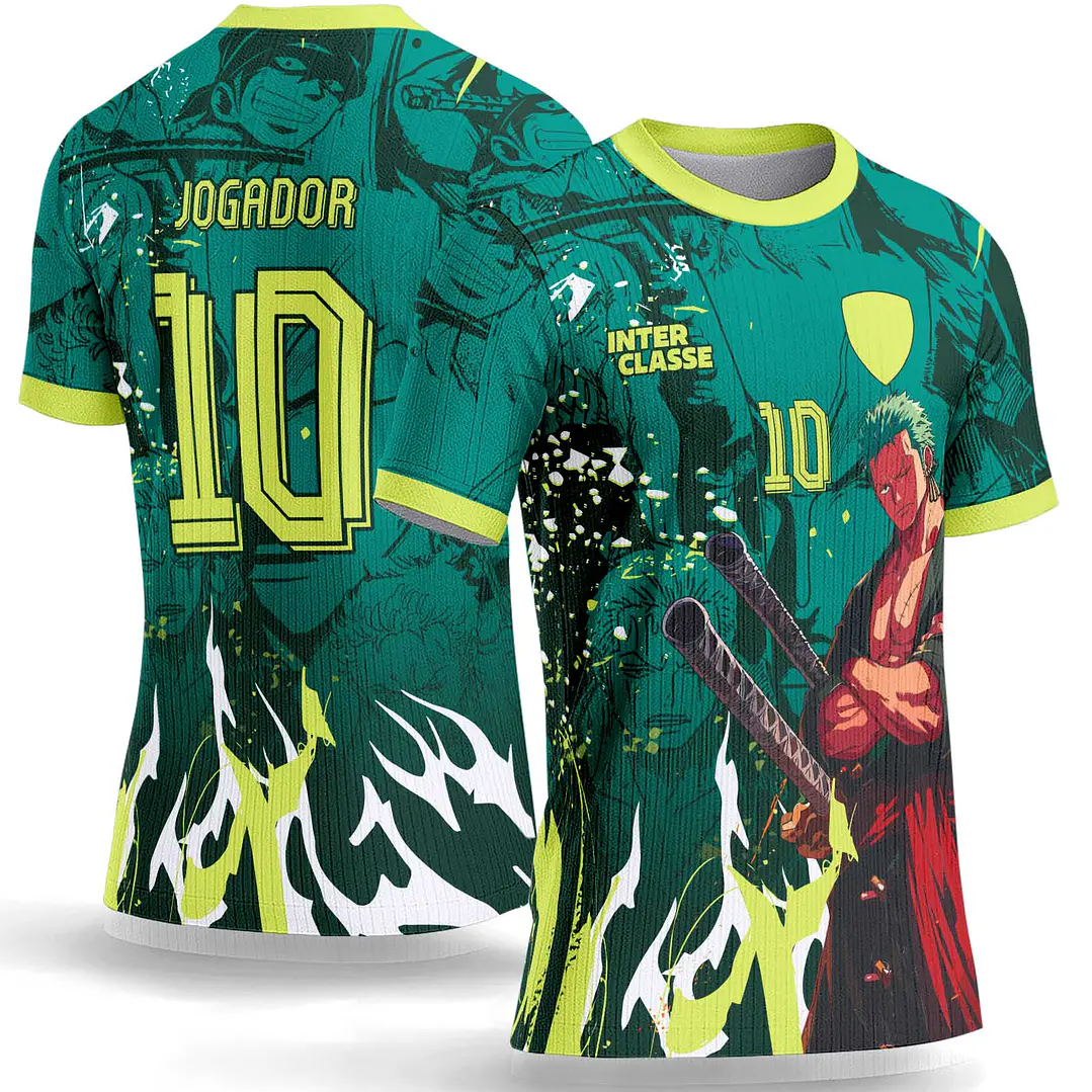 Arte Vetor Camisa Interclasse 1054 One Piece Roronoa Zoro 1