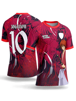 Arte Vetor Camisa Interclasse 1056 Rurouni Kenshin Kenshin Himura