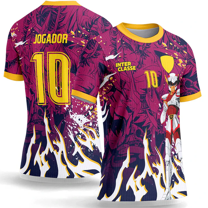 Arte Vetor Camisa Interclasse 1063 Cavaleiros do Zodiaco Seiya de Pegaso 1
