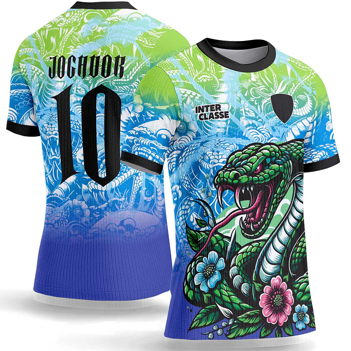 Arte Vetor Camisa Interclasse 1065 Serpente Japonesa 1