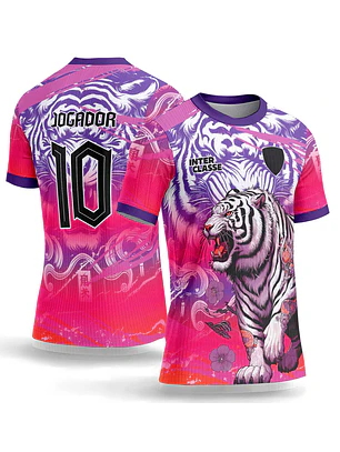 Arte Vetor Camisa Interclasse 1070 Tigre Branco