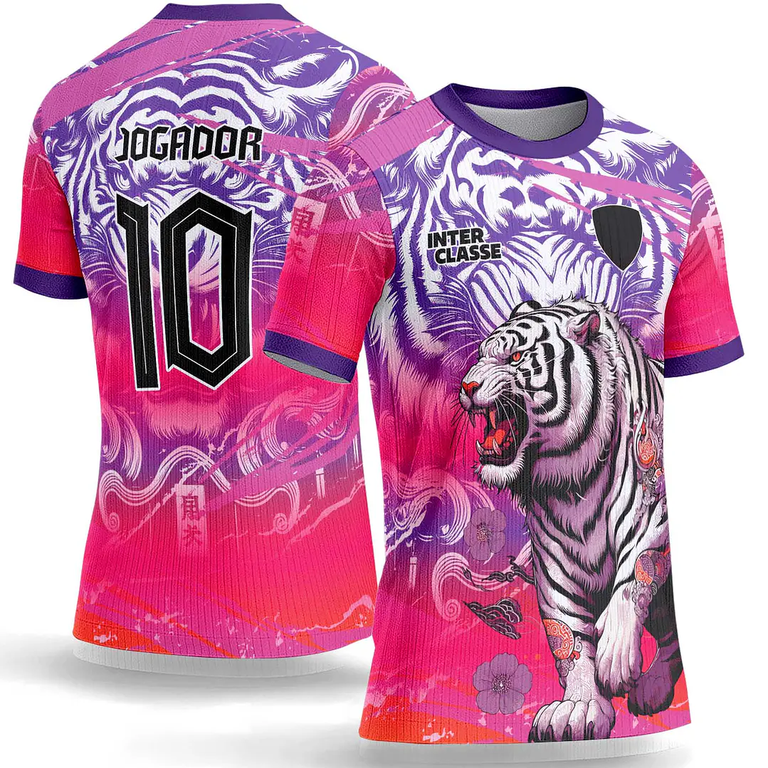 Arte Vetor Camisa Interclasse 1070 Tigre Branco 1